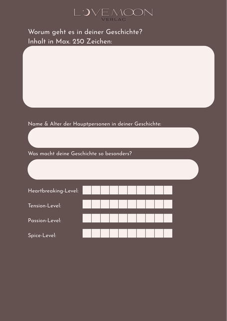 Fragebogen zur Manuskripteinsendung, Informationen zum eingereichten Projekt Teil 2